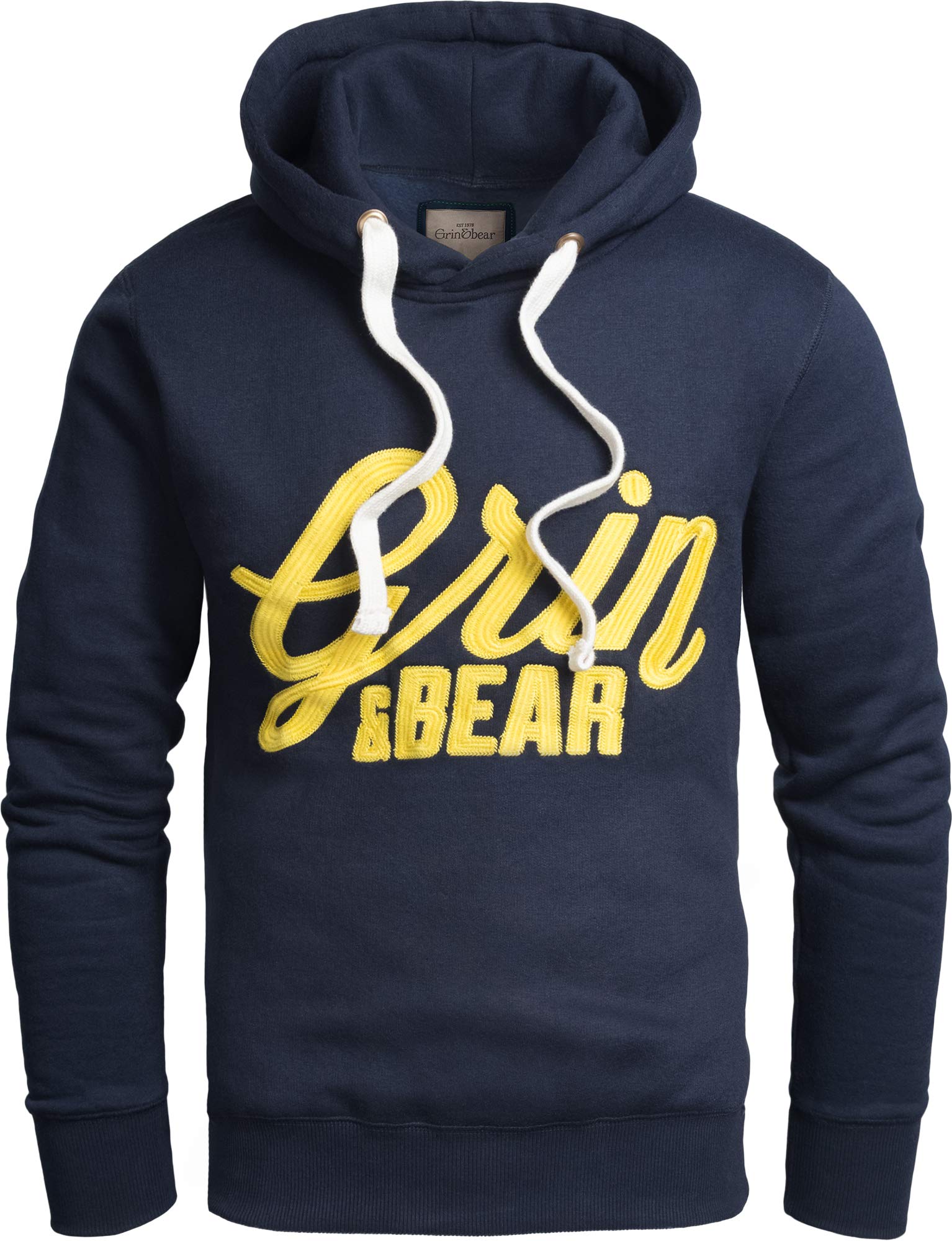 Grin&Bear Herren Slim fit Kapuzenpullover, GEC469 (XXL, Navy2)