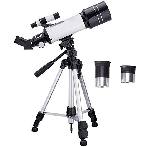 400/70 mm Astronomieteleskop, Brechungsteleskop mit verstellbarem Stativ und Smartphone-Adapter, tragbares HD-Teleskop für Kinder, Erwachsene und Anfänger(