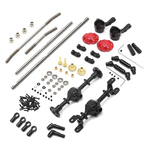 Qbkohphifm Für C14 C24 C34 C44 C54 B14 B24 Metall Vorderachse und Antriebswelle Kit 1/16 RC Auto Upgrade Teile Zubehör