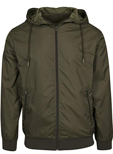 Build Your Brand Herren Windrunner Jacke, per pack Grün (Olive/Olive 00834), XXXXX-Large (Herstellergröße: 5XL)