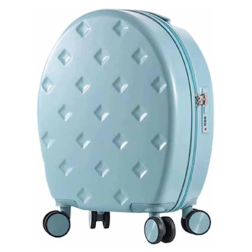 LANAZU Handgepäckkoffer, Großraumkoffer mit Lenkrollen, Verstellbarer Trolley-Handgepäckkoffer, geeignet für Reisen (Blue 18 inches)