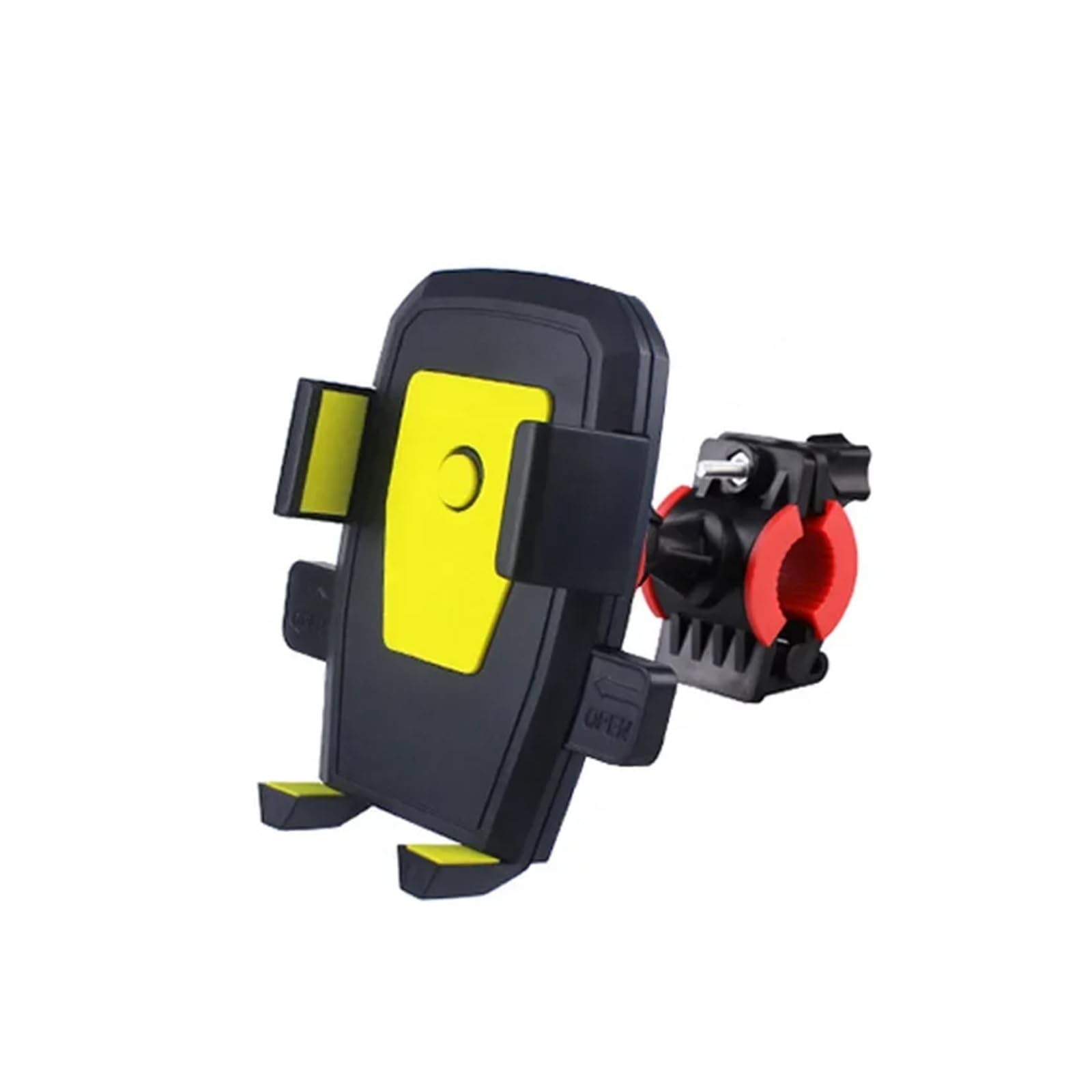 Handyhalterung Motorrad Motorrad Telefon Halter Stehen Auto Lock Moto Handy Halter Motor Bike Lenker Clip Ständer GPS Halterung Handyhalter Fahrrad(Yellow)