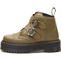 Dr. Martens, Schnallen-Boot Devon Flwr in khaki, Boots für Damen