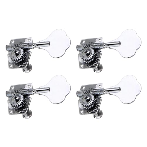 Strings Tuning Pegs Mechaniken Für Gitarre 1 Stück linker und 4 Stück rechter Bass, vernickelt, langlebig, Stimmnägel, kompatible Gitarren-Stimmnägel (Color : 3)