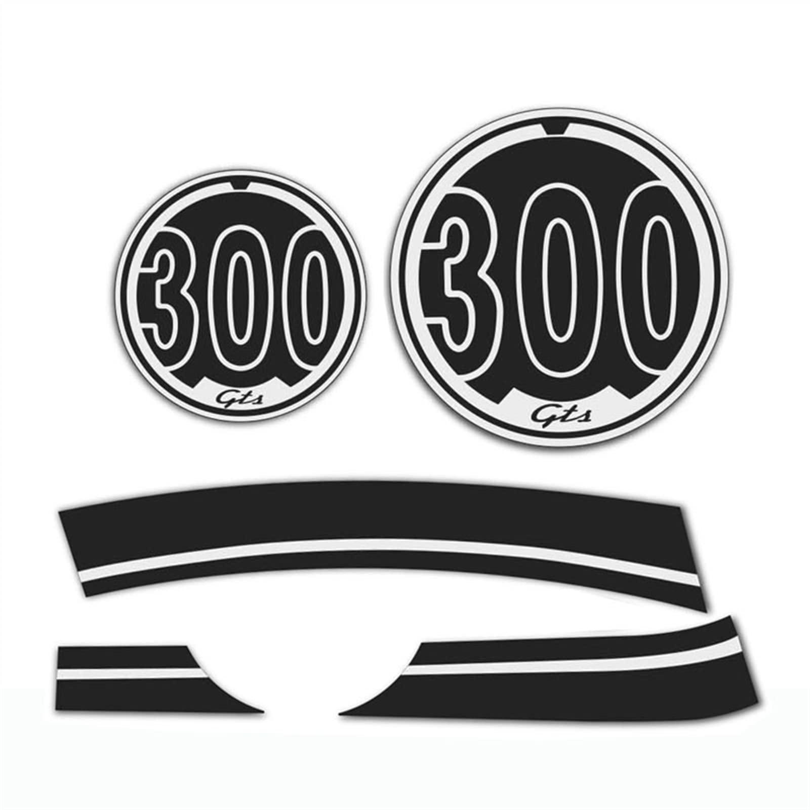 STATUZ Motorrad Für Vespa GTS 300 Gts300 Körper Aufkleber Aufkleber Emblem Reflektierende Aufkleber Schmücken (Color : 8)