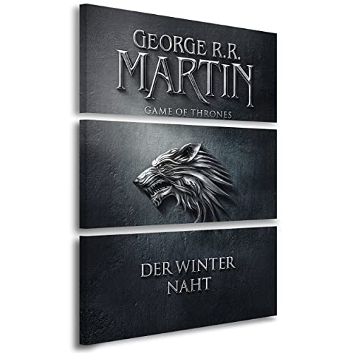 Artis Prints Leinwandbild Game of Thrones, Cover - Der Winter naht, Klein bis XXL, Inneneinrichtung - Wohnzimmer - Wohnung, Dekoration