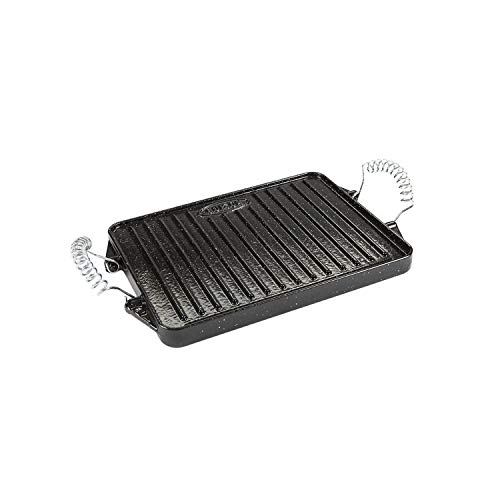 Grillplatte, Plancha 21x27cm aus Eisenguss emailliert