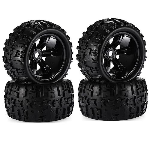 4 Teile/Paket 1/8 Skala 17mm Hex RC LKW Reifen und Räder Set Geklebt for Traxxas for Maxx for E-Revo for Revo 3,3, for JLB Cheetah Monster (Color : 8483 Tire)