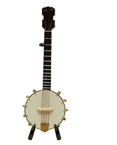 Mini-Musikinstrument-Ornamente Musikinstrument-Ornamente Banjo Mini niedliches dekoratives Kunsthandwerk (Size : 10cm)