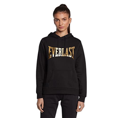 Everlast Damen Hoddie Kapuzenpullover Taylor W2, Schwarz/Gold, L