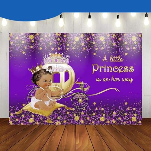 Königliche Prinzessin Gold Foto Hintergrund Rosa Studio Kits Krone Fotografie Banner Party Dekoration Tapete Blau Geburtstag Hintergrund 240X180cm