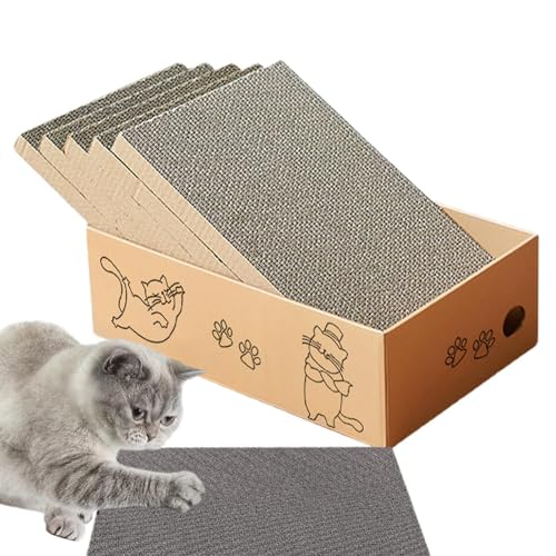 Katzenkratzer, Katzenkratzmöbel, Reversible Katzenkratzer, Katzenkratzbrett Sisal Groß, Verdicktes Katzenkratzbrett, Katzenbett Brett Karton für Katzenübung Schützende Möbel