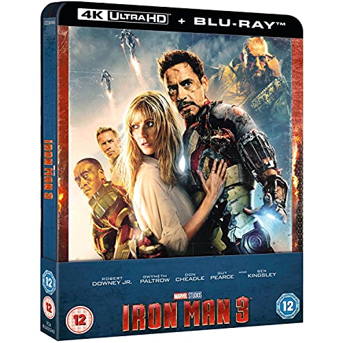 Iron Man 3 - 4K Ultra HD Zavvi Exklusives Steelbook