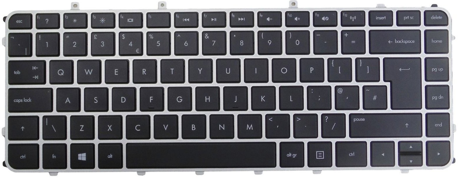 HP 698838-FL1 Notebook-Ersatzteil - Notebook-Ersatzteil (Tastatur, HP, Envy 4-100, Schwarz, Silber, Tschechisch, Slowakisch)