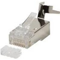 LogiLink - Netzwerkanschluss - RJ-45 (M) - abgeschirmt - 8 mm -Cat.7a Rohkabel (Packung mit 50) (MP0033)