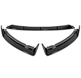 Frontspoiler Für Ford Für Focus MK3 ST 2012 2013 2014 3 Stücke Schwarz Glanz Auto Front Stoßstange Splitter Lip Diffusor Body Kit Spoiler Spoilerlippe(Glänzend schwarz)