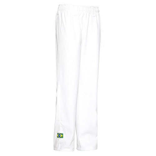 JL Sport Authentische Brasilianische Capoeira Kampfsport Unisex Hosen (Weiß) - S