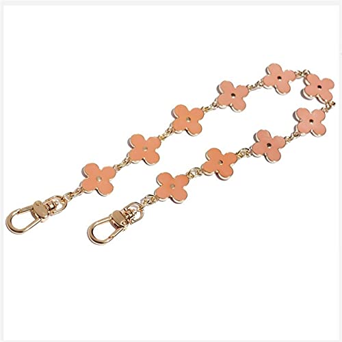 Handtasche Schulterriemen Kette, Ersatzgurt Geldbörse Zubehör Praktische Handtasche Strap Multi Anwendung Metallgriff Tasche Kette Lange DIY. Hardware(Pink)