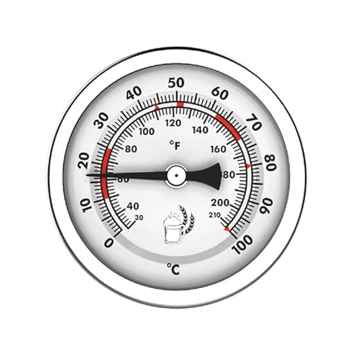 Essential Fermentation Homebrews Bier- und Weinglas-Thermometer, Doppeltemperaturskala, 20 ℃ - 120 ℃