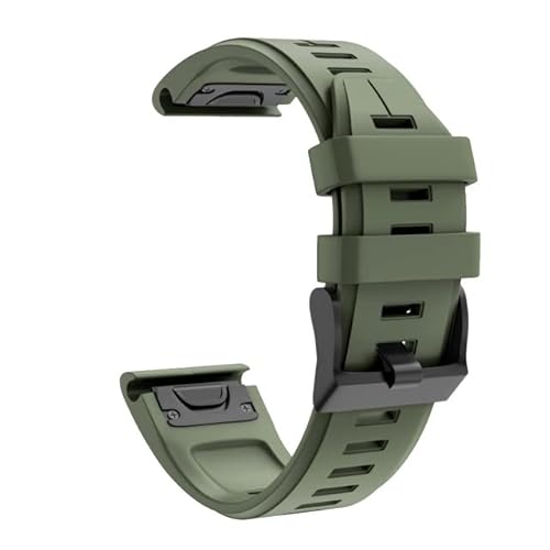 IOTUP 26 mm Silikonarmband für Garmin Fenix 7X 5X Plus 6X Pro 3 3HR Ersatzarmband Sport Smart Watch Enduro Armband, Quickfit 26mm, Achat