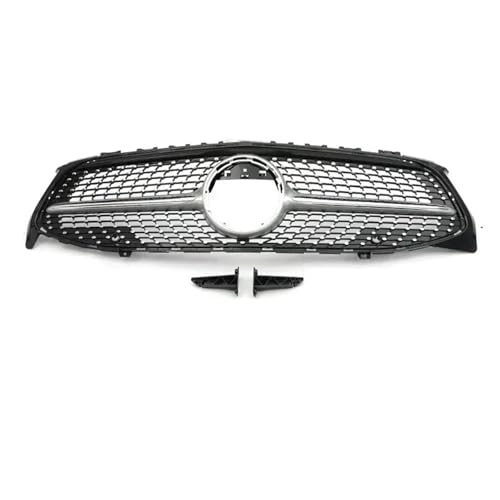 Frontgrills Für Benz Für CLA-Klasse W118 2020-IN Schwarz/Silber Autozubehör GT/Diamant-Stil Auto-Frontgrill-Rahmenabdeckungsverkleidung. Front Bumper Grille(Diamond Silver)