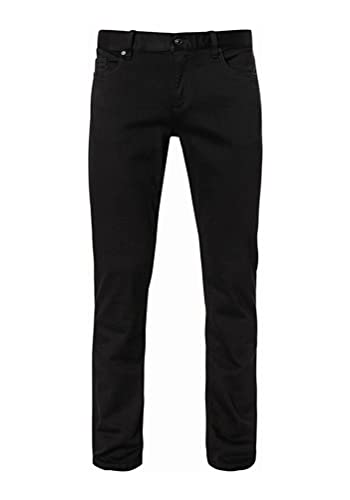 ALBERTO Regular Slim Fit Jeans Used 5 Pocket schwarz Größe W30 L30