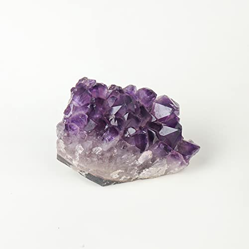 1 X Natürliche Quarz-Amethyst-Cluster-Steine, Muster, Lila, Kristall, Mineral, Dekoration, Ornament,Amethyst,100-150g