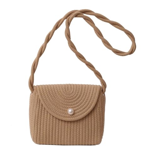 Stilvolle Umhängetasche Aus Gewebtem Stroh Ethno Vintage Stil Geflochtener Riemen Schultertasche Mit Spitzenschleifen Für Damen Strandurlaub