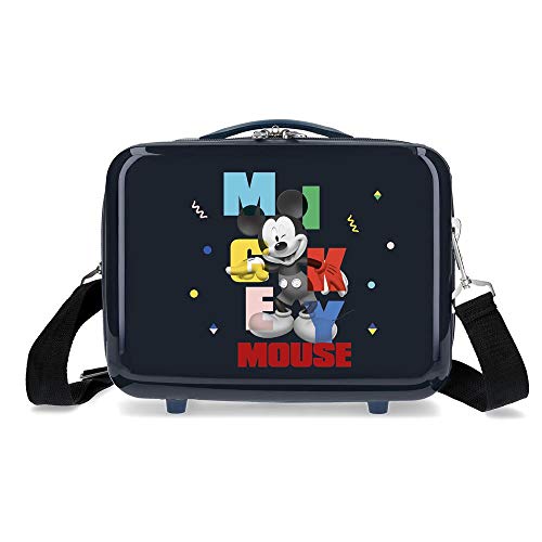 Disney Mickey´s Party Kulturbeutel, anpassbar, Blau, 29 x 21 x 15 cm, starr ABS 9,14 l