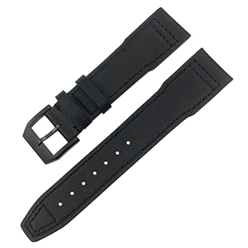 NEYENS Uhrenarmband für IWC IW3777 IW3270 Mark 18 Big Pilot's Watch Armband aus weichem Rindsleder, 20 mm, 21 mm, 22 mm, Lederarmband, 22 mm, Achat