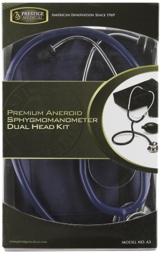 NCD Medical/Prestige Medical Set mit Aneroid-Manometer und Doppelkopf-Stethoskop, Marineblau