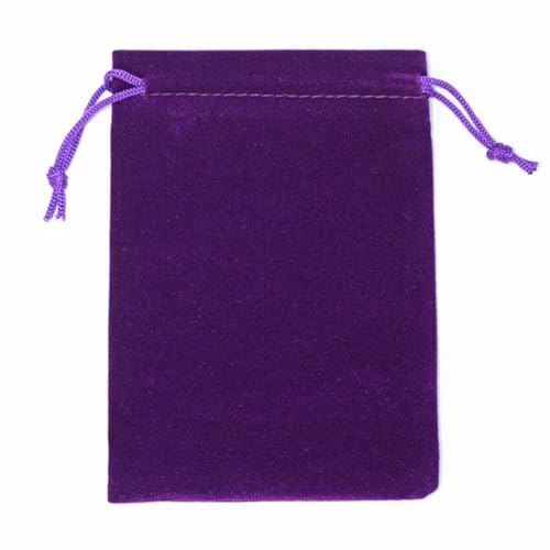 10 Stück Beutel mit Kordelzug und Schmuckbeutel, Geschenktüten für Weihnachten, Hochzeit, Geschenktüten und Beutel mit Samtbeutel zur Aufbewahrung für Reisetaschen, violett, 9,5 x 19,5 cm