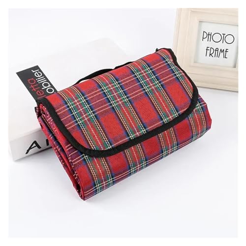 BFVAKBKYT Picknick-Reisedecke,Strand-Decke, 150x200cm Camping Matte Plaid Faltbare Camping Matratze Baby Climb Outdoor regenfest Strand for Multiplayer Picknick(Red,150x200cm)