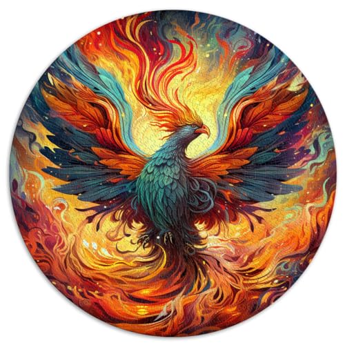 Puzzles für Red Alchemical Phoenix Art Puzzles für Erwachsene 1000 Teile 26,5x26,5 Zoll Lernspiel Familienspiel für und