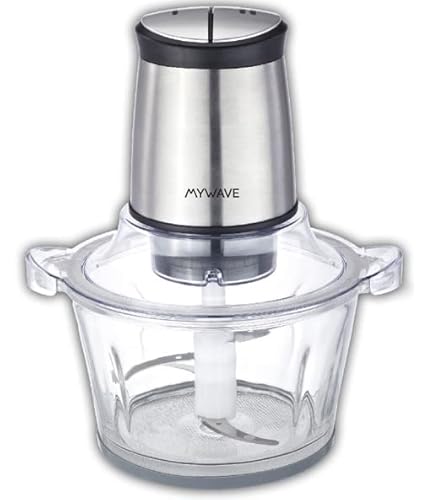 MYWAVE 8436587300264 MWPC-MIN Mini-Zerkleinerer, Stainless Steel, grau