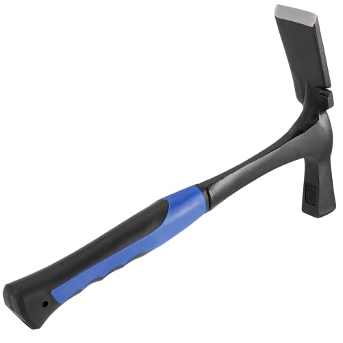 KEILEOHO 907 g Matt Rock Pick Hammer mit rutschfestem Griff, 30 cm Geologen Hammer aus Stahl, gesenkgeschmiedeter Mauerwerkshammer mit mattierter