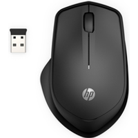 HP Silent 280M - Maus - kabellos - kabelloser Empfänger (USB) - Jet Black - für OMEN by HP 15, HP 14, ENVY 13, 15, ENVY x360, Pavilion x360