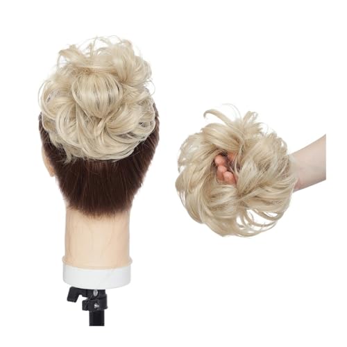 Haarteile Haarknoten Synthetischer, unordentlicher Haarknoten, Haarknoten, künstliches Haar, Chignon, elastisches Haarband, Haarteile for Frauen, Hochsteckfrisur, Donut-Chignon Brötchen Haare(24-613)