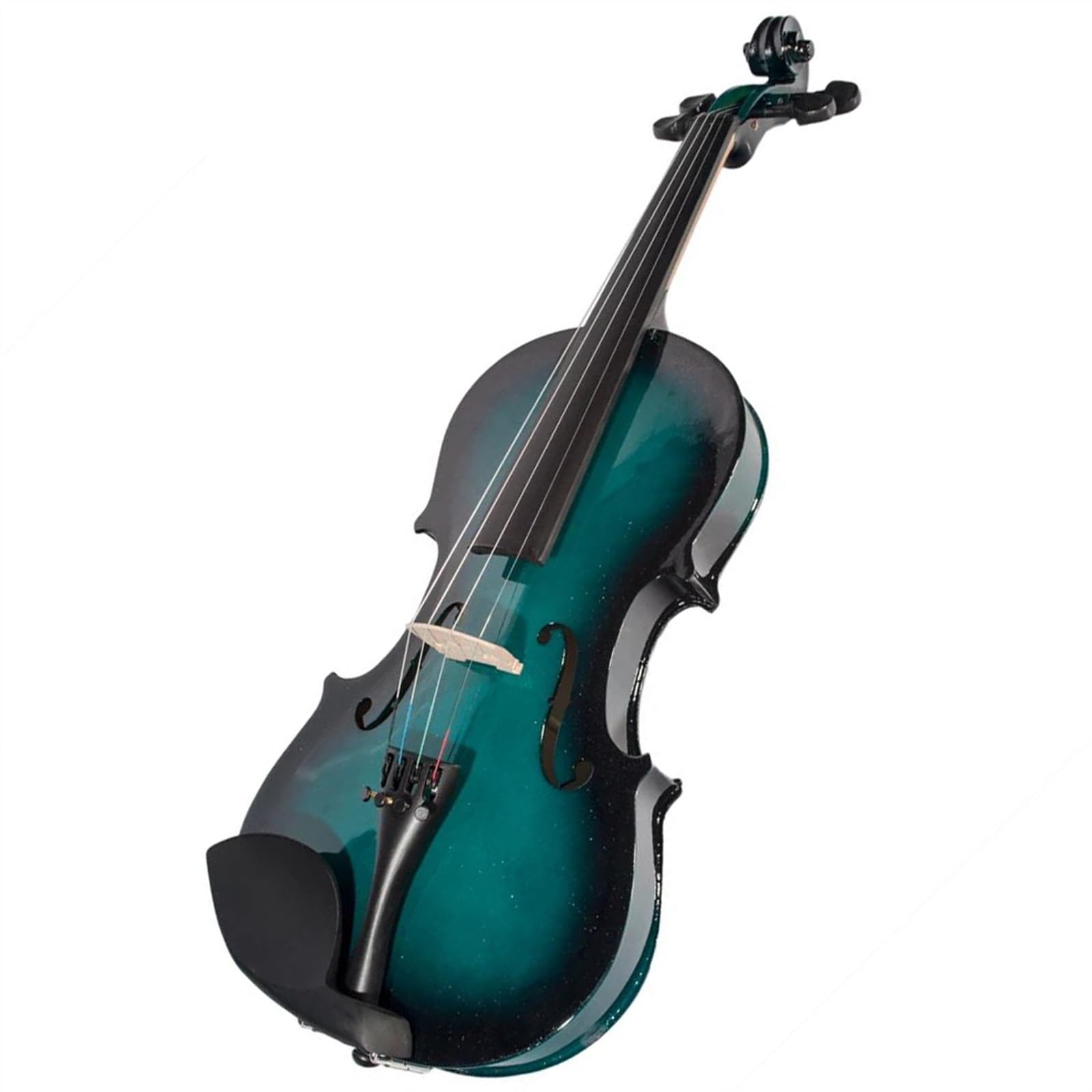 Standard Violine 1/4 Größe Akustische Violine Geige Blau & Schwarz Ahorn Holz Top & Back Akustische Geige Brasilholz Bogen KIT