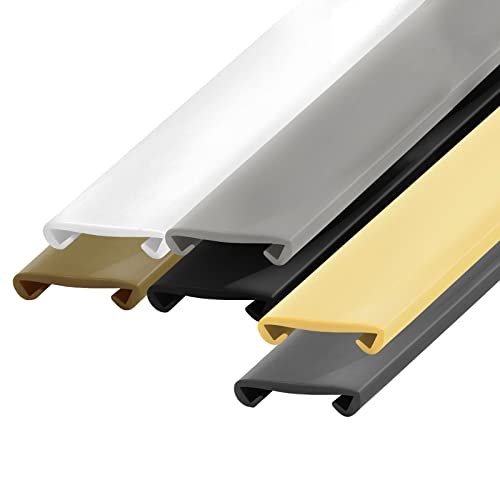 Seiletech.de Handlauf PVC | GOLD | 15m | Treppenhandlauf | Kunststoffhandlauf | Geländer | Profile | Handläufe | Schutz