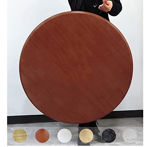 Großer Drehteller Holz Drehscheibe Runder 50cm 60cm 80cm 100cm, 6 Farben, Esstisch Drehteller Servierplatte, Holz Lazy Susan, Ideal Für Familienessen, Bankette, Restaurants ( Color : Red-brown , Size