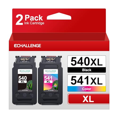 PG-540 XL CL-541 XL Kompatibel für Canon Druckerpatronen 540 541 XL Multipack Patronen für Pixma TS5150 MG3650 MG3600 MG4250 MX475 MX375 MX535 MG3150 MG3500 (1 Schwarz, 1 Farbe)