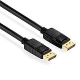 PureLink PI5000-050 DisplayPort Verbindungskabel (4K UltraHD (2160p), Ethernet), DisplayPort Stecker (20pin) auf DisplayPort Stecker (20pin), Zertifiziert, 5,00m, schwarz