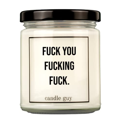 candle guy Duftkerze | Fuck You Fucking Fuck. | Handgemacht aus 100% Sojawachs | 70 Stunden Brenndauer