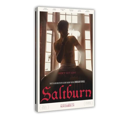 biegzc Filmposter "Saltburn" (2023), Leinwandposter, Wandkunst, Dekordruck, Bild, Gemälde für Wohnzimmer, Schlafzimmer, Dekoration, 20 x 30 cm