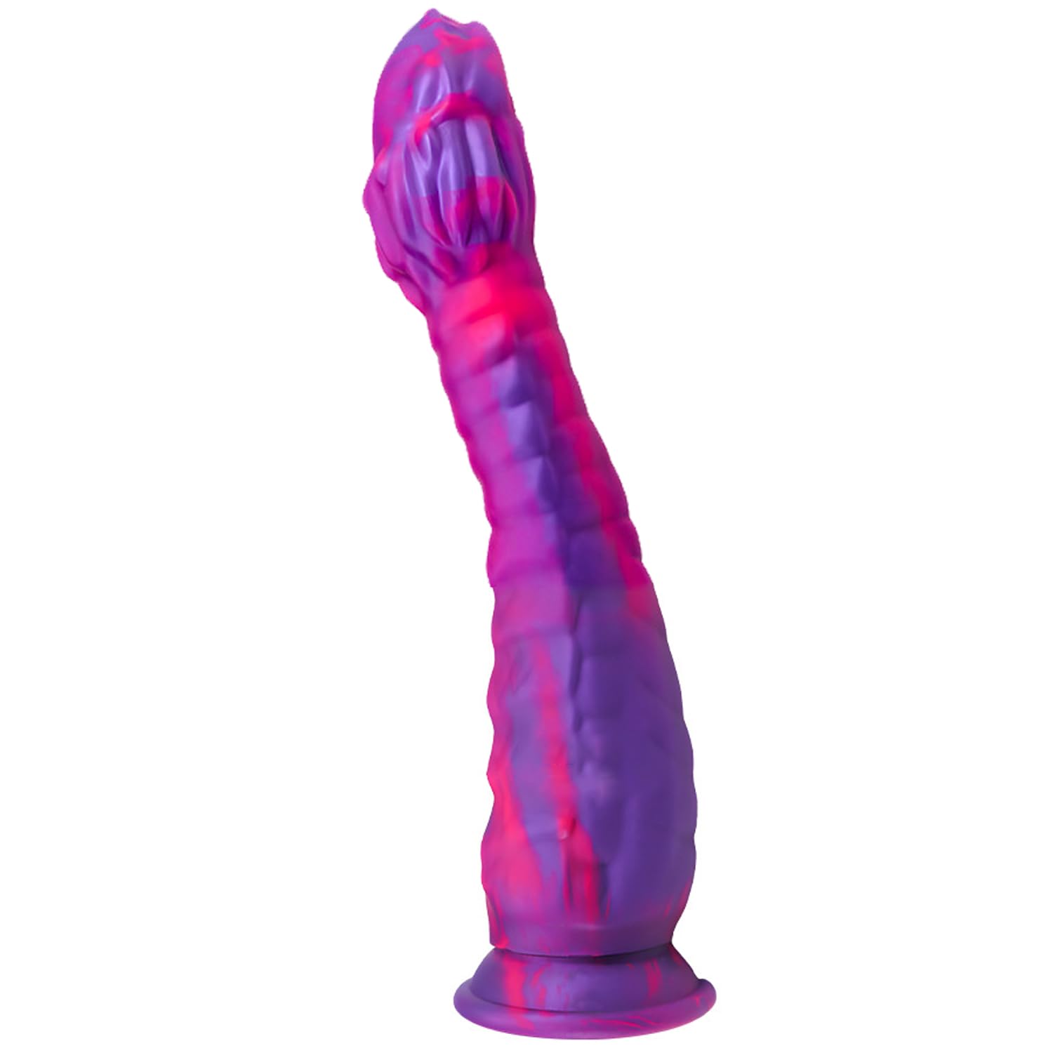 Realistischer Dildo Analdildo Analplug,Monsterdildo Anal Plug G-Punkt Analdildo Prostata Massage Flexibler Realistischer Penis Medium Dildo mit Saugnapf Sexspielzeug für Paare (Purple)