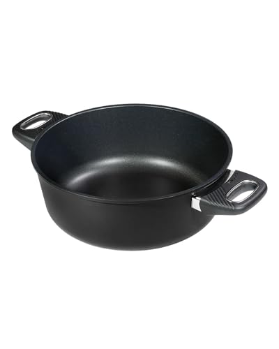 Original Gundel GUSS-BRATEN-TOPF, Ø 26 cm, Höhe 10,5 cm, BIOTAN-Oberfläche, Schmortopf backofenfeste Griffe