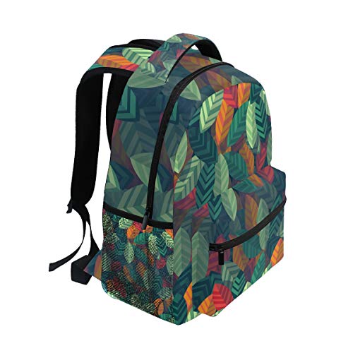 FANTAZIO Rucksack, extra groß, Tischmotiv Blätter One Size 1