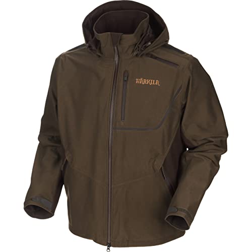 Härkila | Mountain Hunter Jacke | Professionelle Jagd Kleidung & Jagd Zubehör für Herren & Damen | Skandinavische Qualität Made to Last | Hunting green/Shadow brown, 52