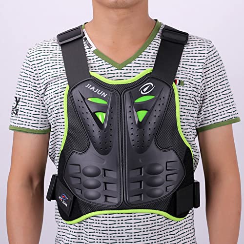 Motorrad Rüstung Weste Brust Rücken Protektor Körper Weste Schutzpanzer für Erwachsene für MTB, BMX, Moto-Cross Reiten Skaten Roller Skifahren(Color:C,Size: M)